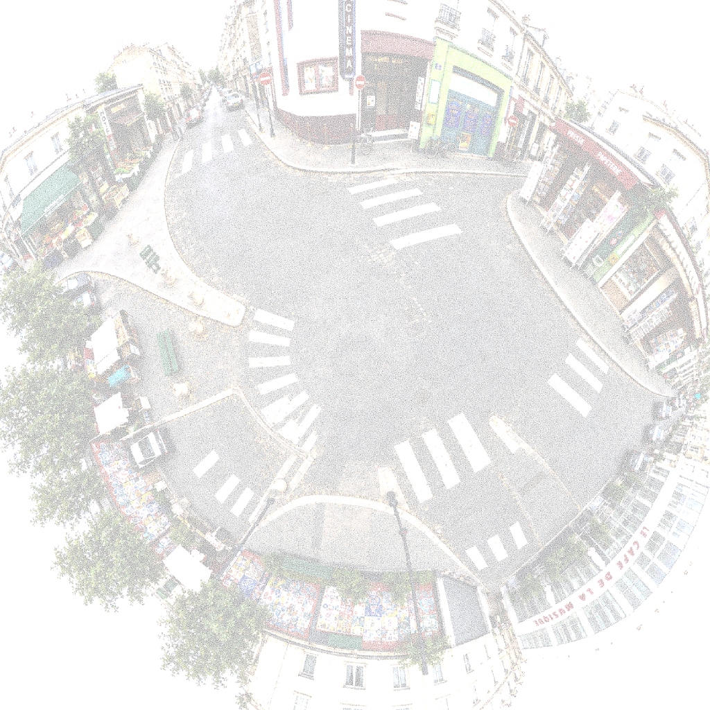 Street Top View Roundabout